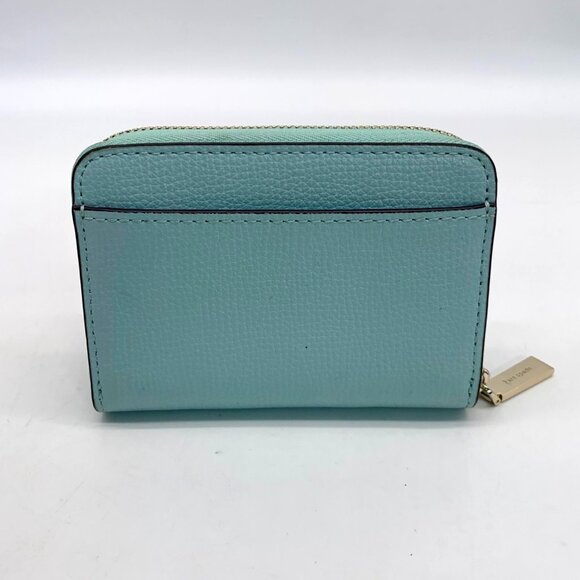 Kate Spade Darcy Sky Blue Pebbled Leather Zip Around Card Case - Picture 2 of 10